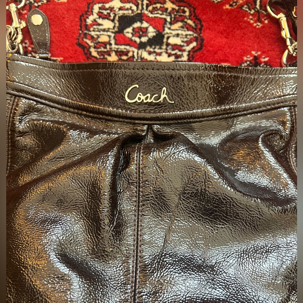 Coach Y2K Madison Sabrina Brown Patent Leather Bag, VINTAGE in EXCELLENT shape!